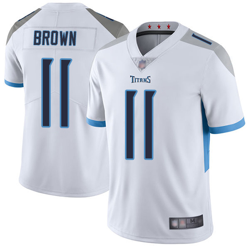 Men's Tennessee Titans #11 A.J. Brown What Vapor Untouchable Limited Stitched Jersey